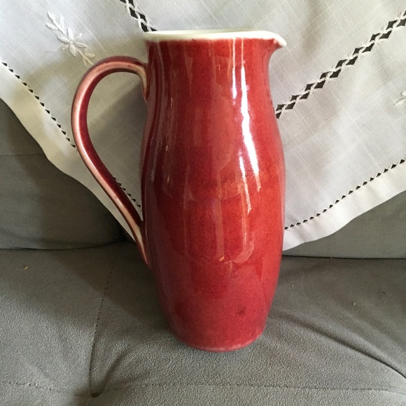 Handmade Porcelain  Pitcher Signed - Picture 1 of 4